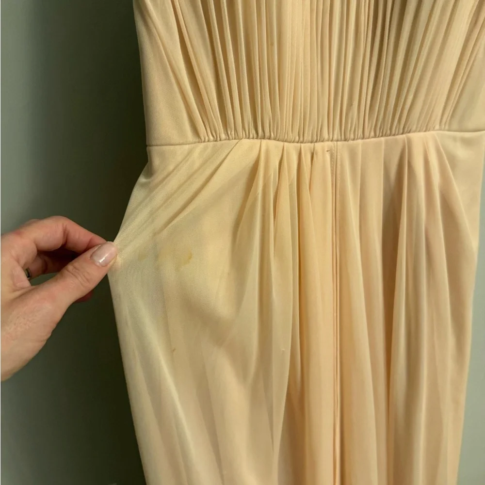 Decode 1.8 Blush Chiffon Beaded Formal Dress Size 4 - Picture 2 of 4